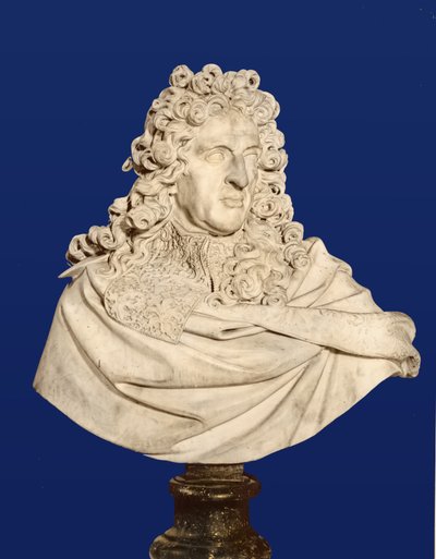 Bust of Andre Le Notre, after 1700 by Antoine Coysevox